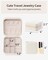 Wedding Bridesmaid Gifts - Valentines Day Gifts for Her - Small Jewelry Travel Organizer, Travel Jewelry Case for Ring, Earring, Necklace, Bracelet - Milky White
